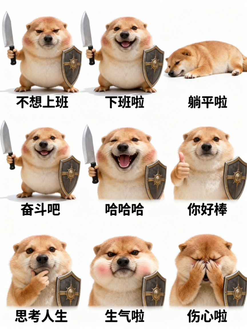 一键生成刀盾狗表情包 - 作品图2