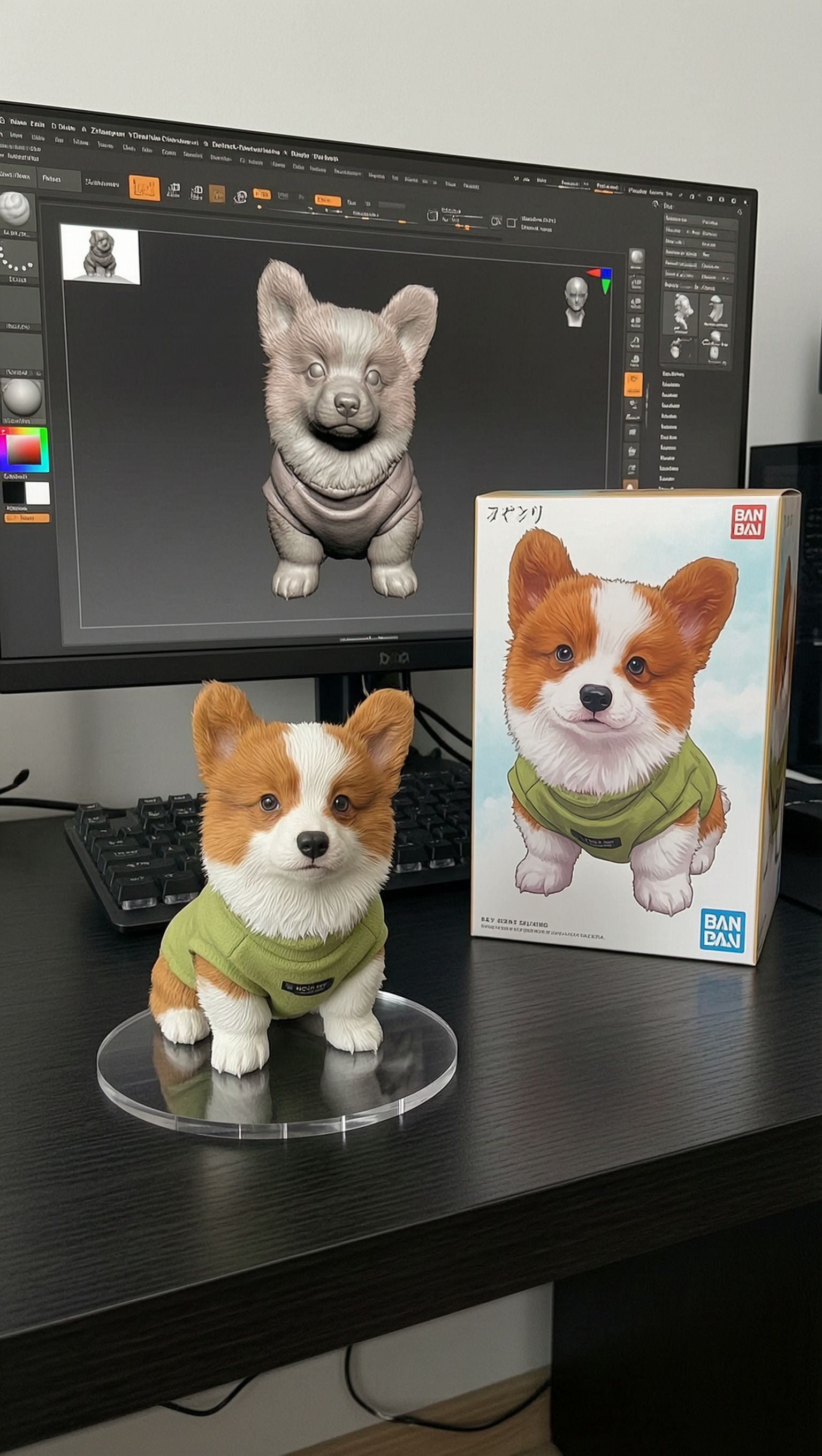 照片变模型手办(模板人物与宠物通用) - 作品图1