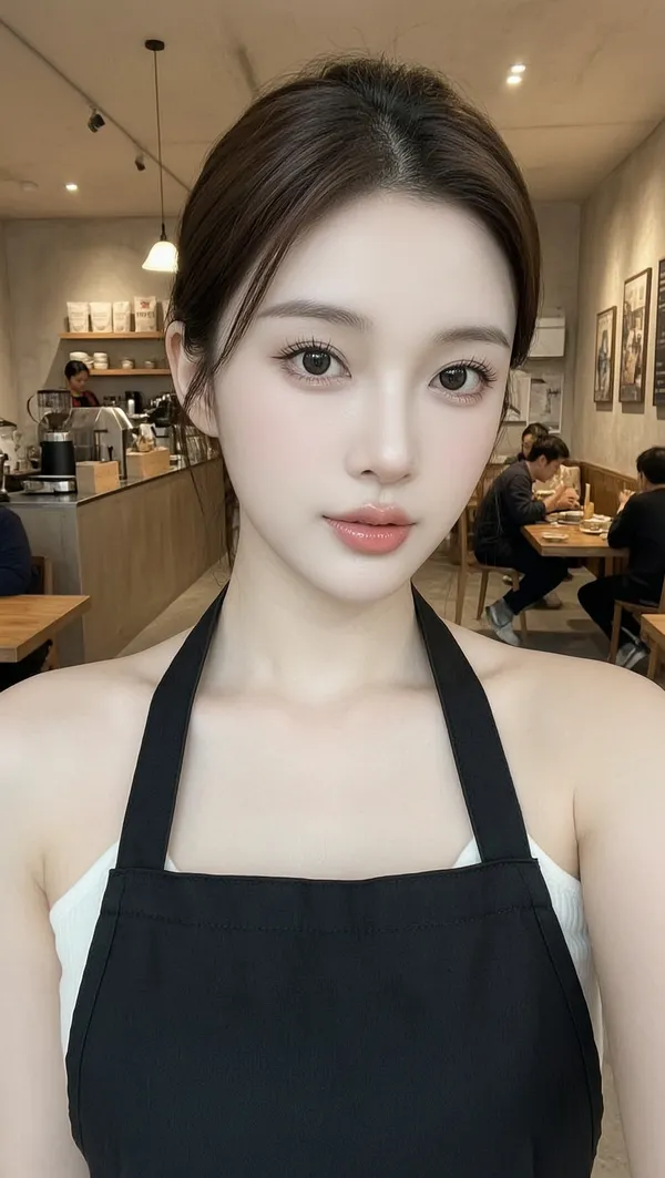 替换照片get同款纯欲风女服务员 - C作品