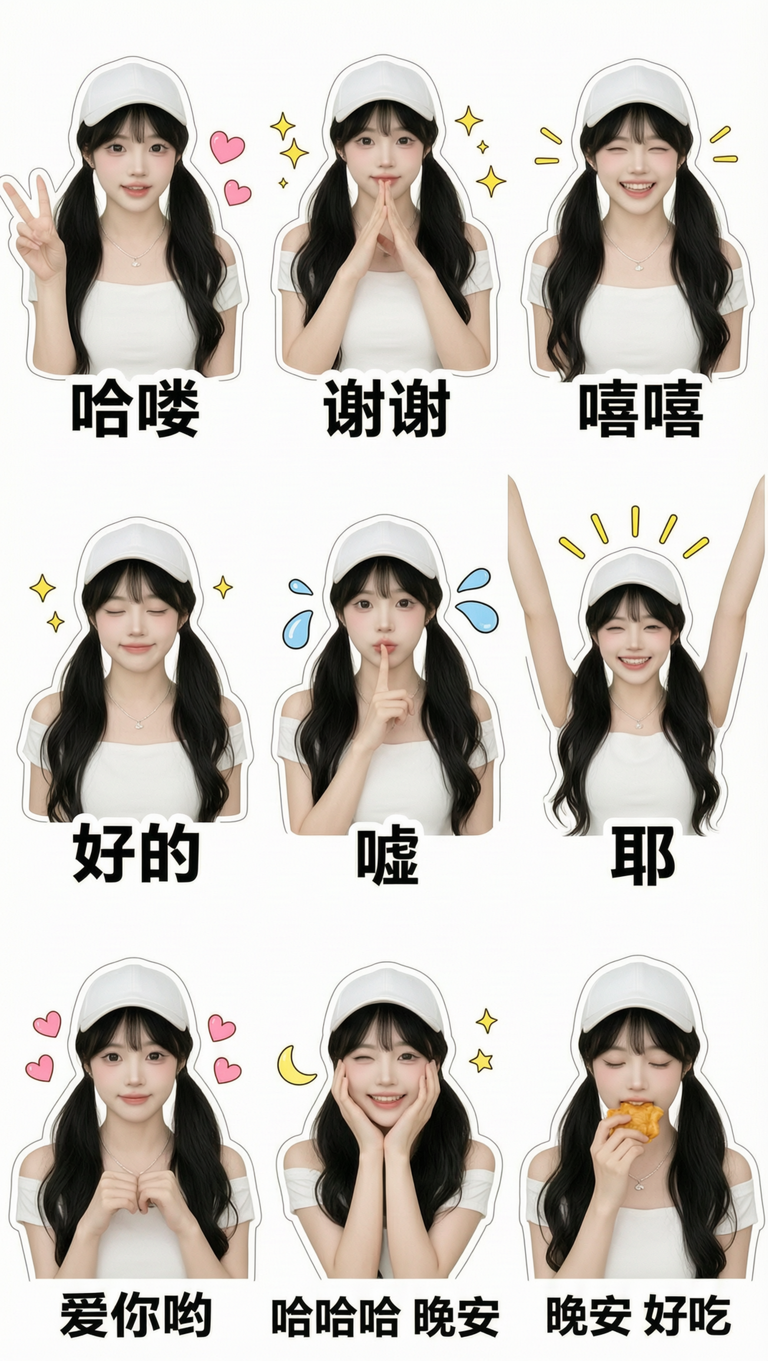 九宫格表情包「导入照片做同款」 - 作品图1