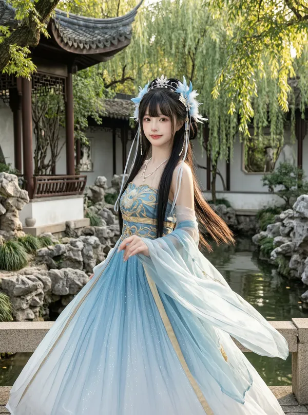 古风仙气少女「导入照片做同款」 - 主图（AI艺术作品）