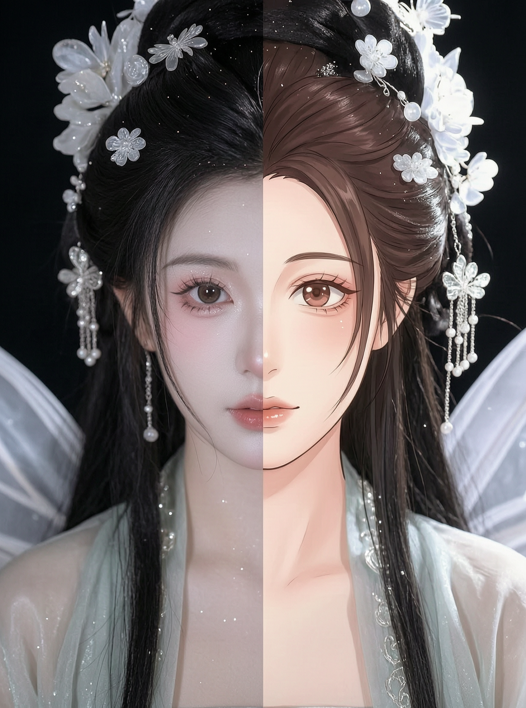 Ai半面动漫风 | 上传照片做同款 - 作品图1