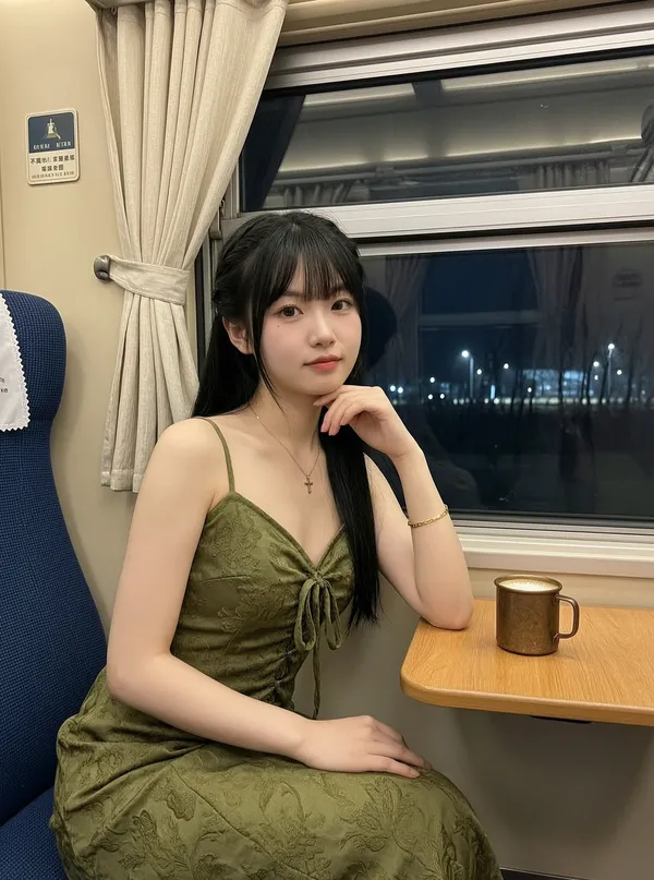 旅途少女氛围感写真 一键同款 - 主图（AI艺术作品）