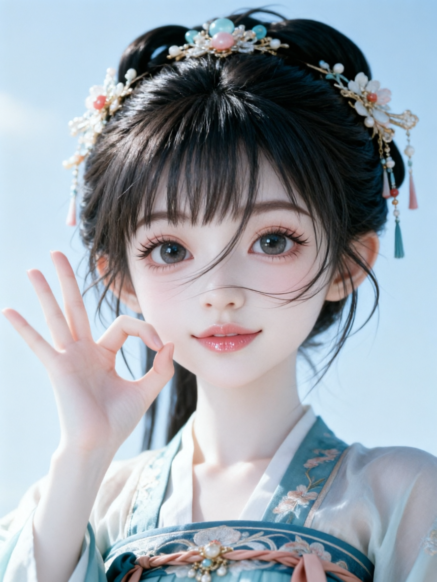 上传照片get同款Q版汉服萝莉 - 作品图1