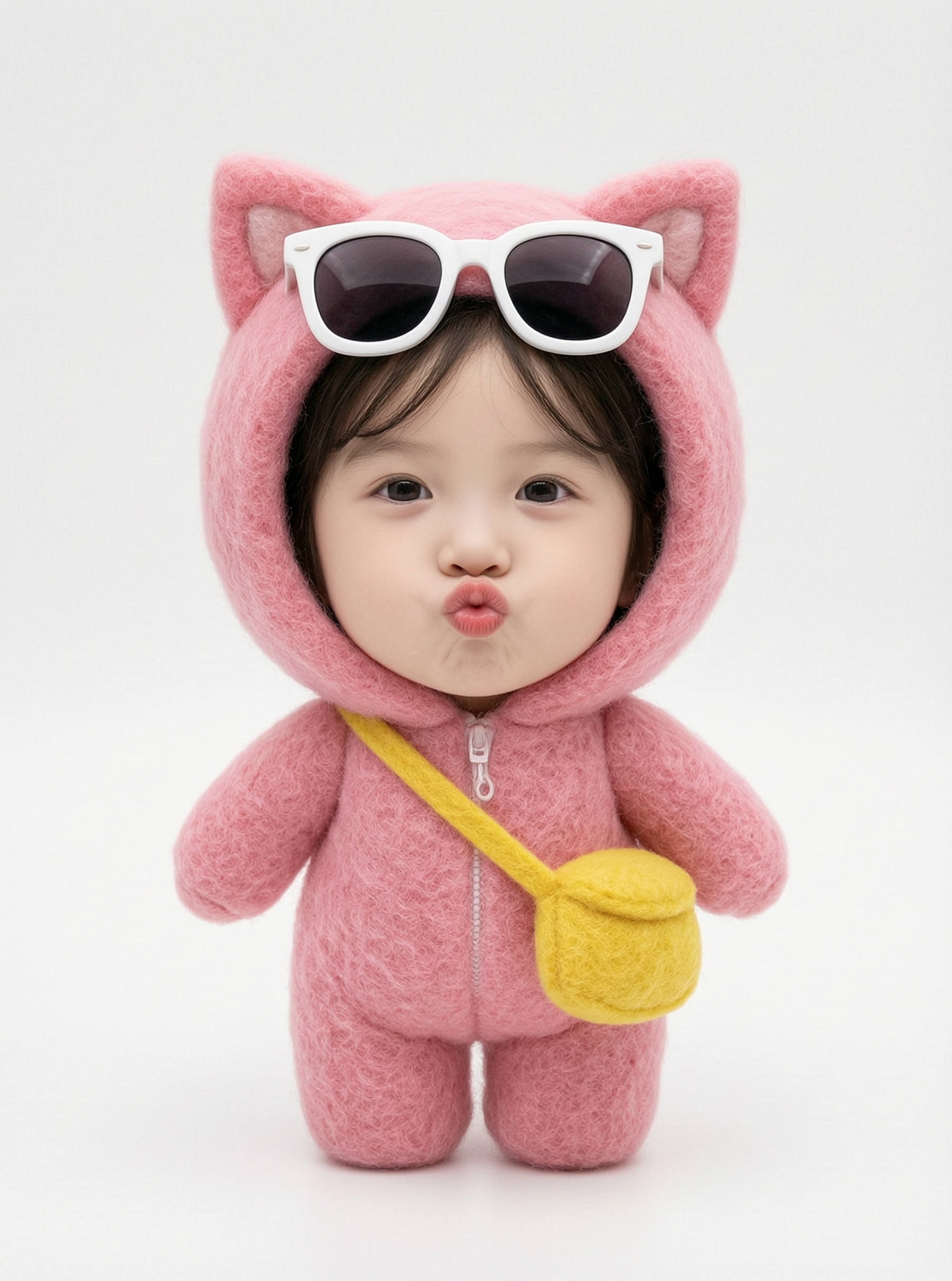 毛绒娃娃换脸教程🧸把宝宝照片做成软萌玩偶头像 - 作品图1