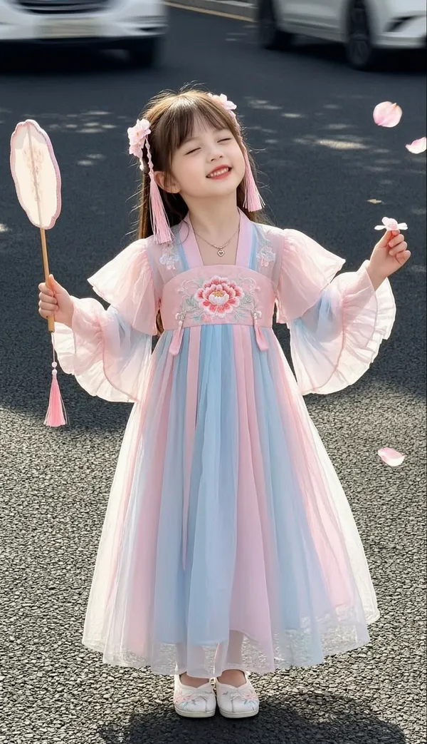 汉服.小女孩软萌骗你生女儿（导入相片做同款） - 主图（AI艺术作品）