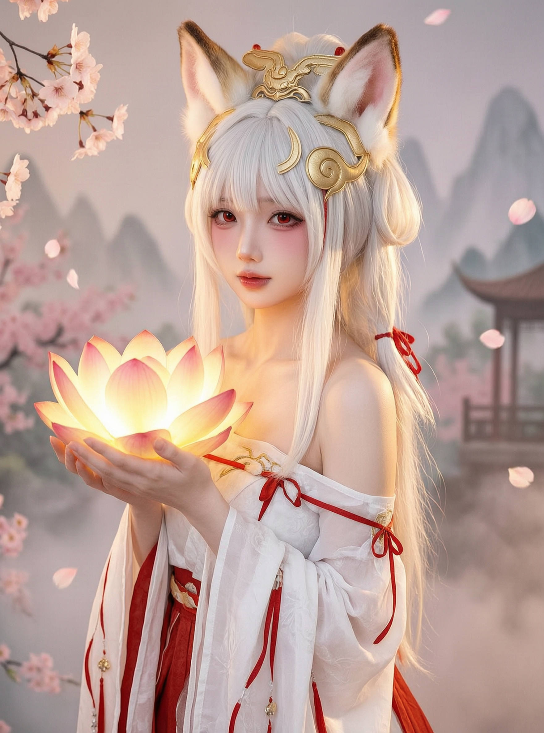 古风狐妖少女cos写真(导入相片做同款) - 作品图1