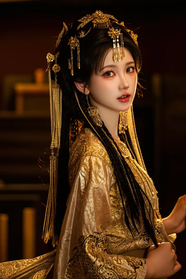 古风贵气女子写真（一键做同款） - 主图（AI艺术作品）