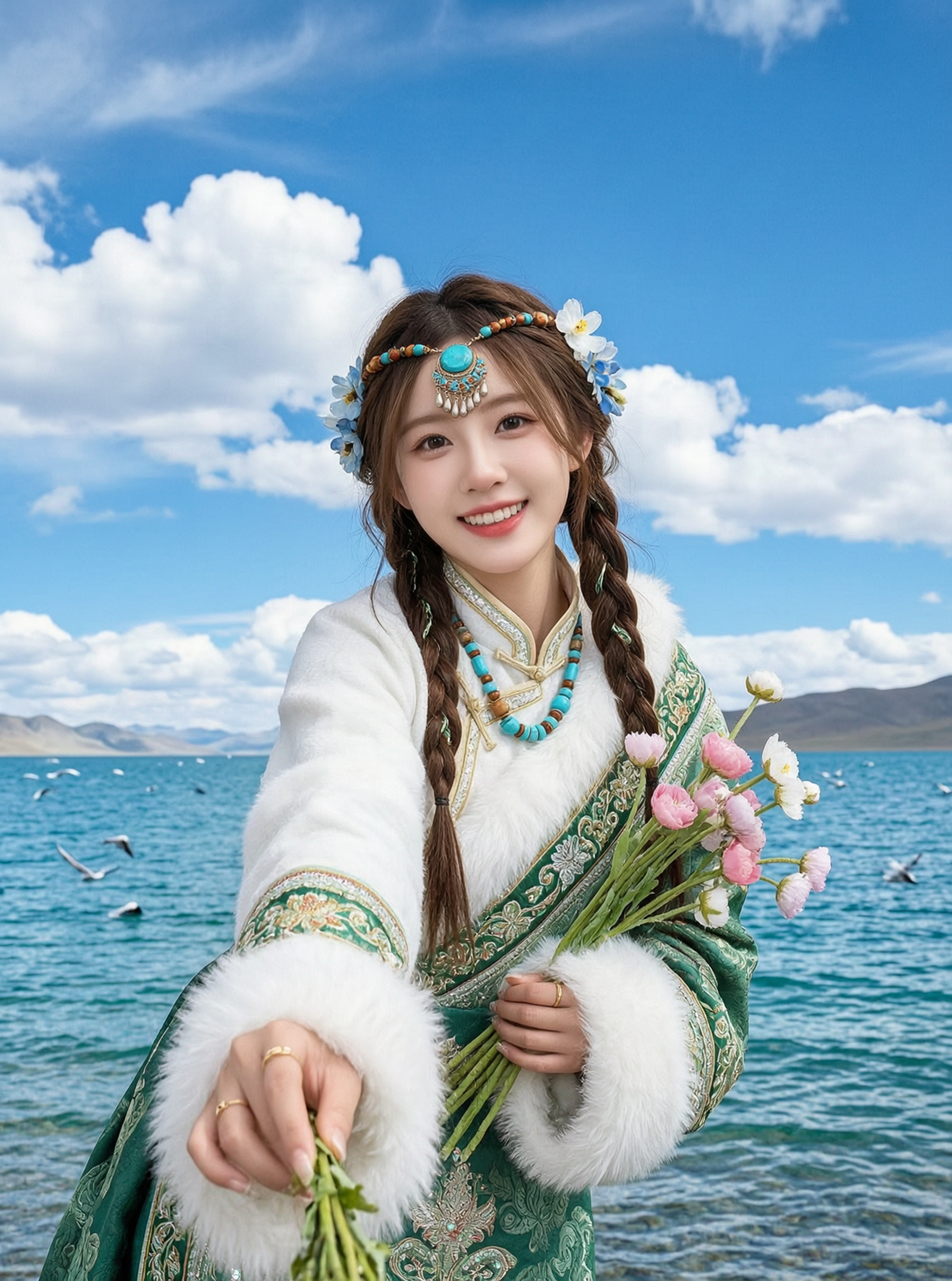 高原旅拍氛围感大片|上传照片做同款 - 作品图1