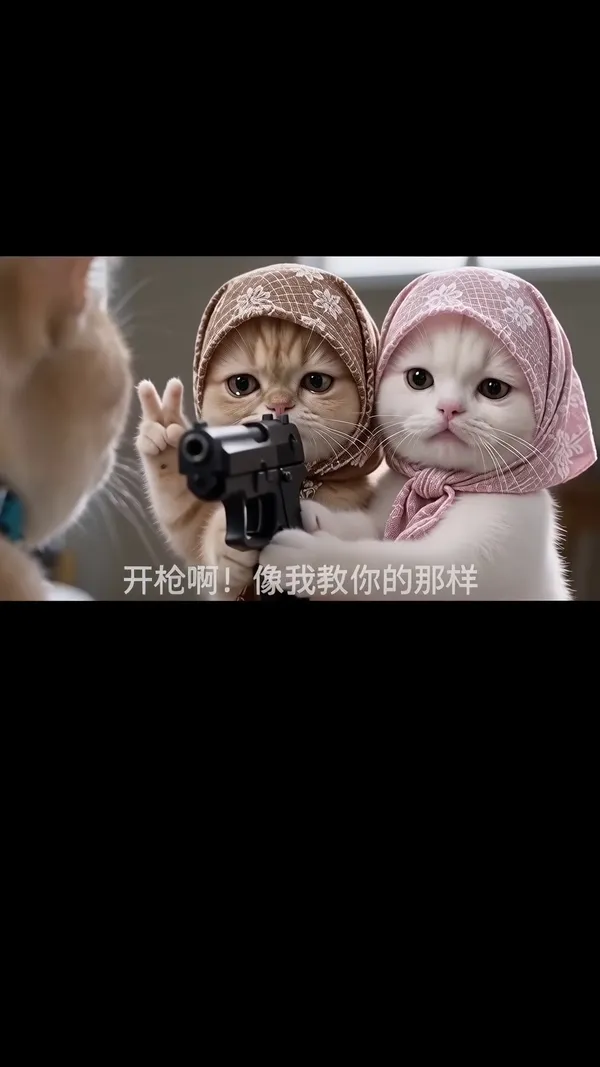 🔥AI情绪表演开枪 - 主图(AI艺术作品)