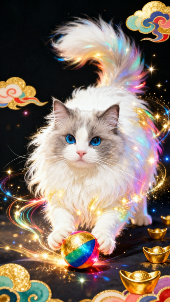 彩色布偶猫|一键同款 - 作品图1