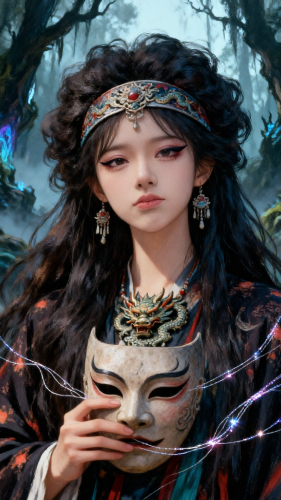 森林胶片风古风写真|一键同款 - 作品图1