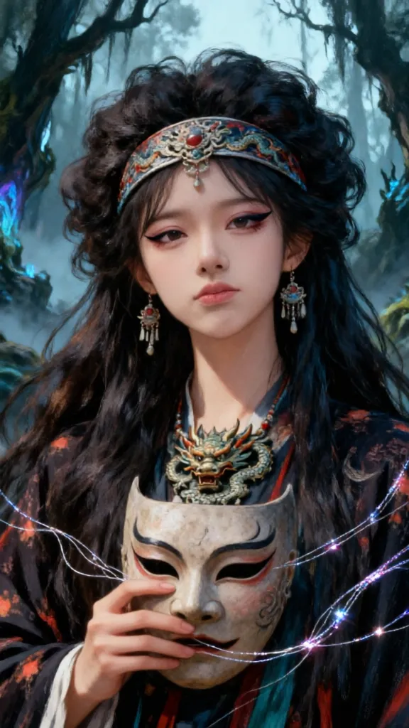 森林胶片风古风写真|一键同款 - 主图（AI艺术作品）