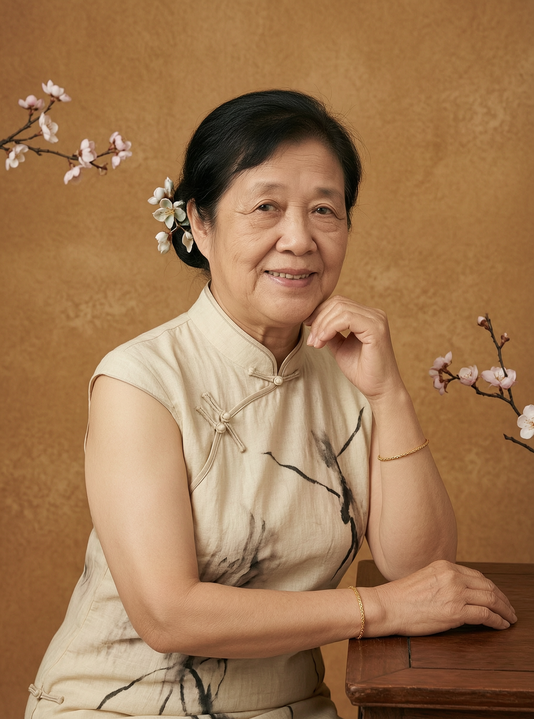 母亲节妈妈的个人写真｜上传图片生成同款国风写真 - 作品图1