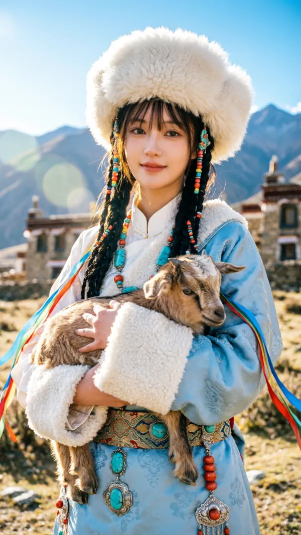 藏族少女写真🌵上传照片打卡热门旅行地 - C作品