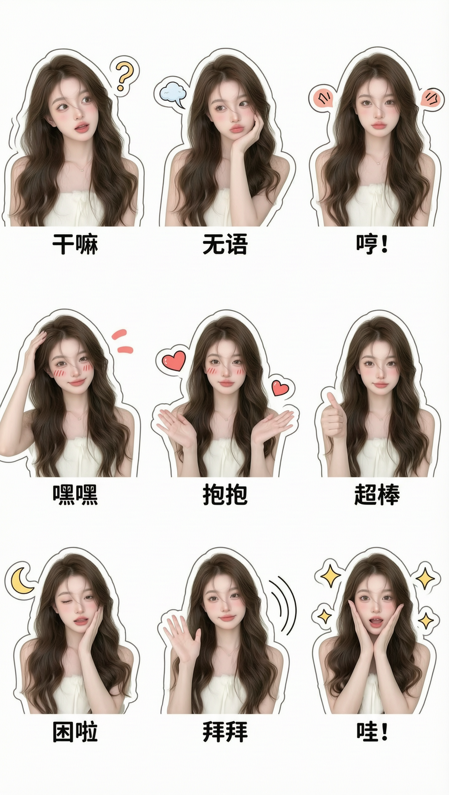Ai九宫格表情包 - 作品图1