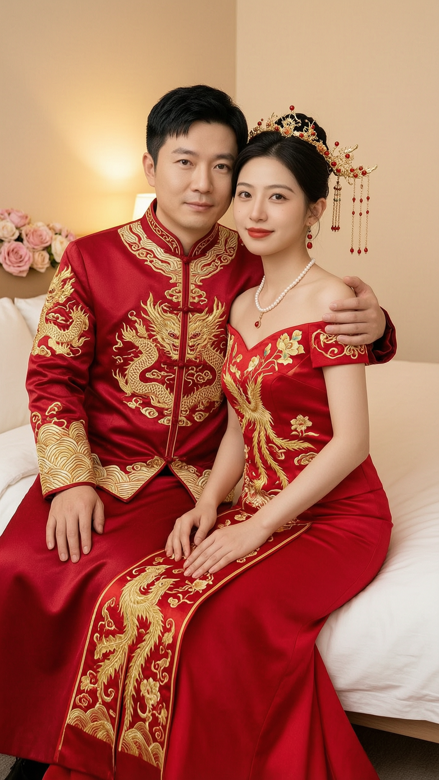 喜庆浪漫的情侣写真 - 作品图1