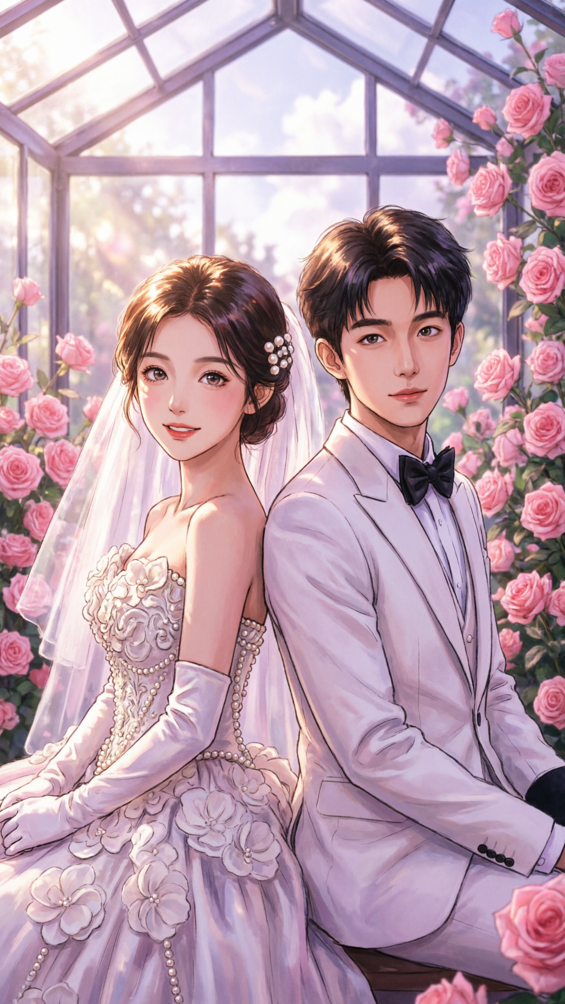🔥一键生动漫婚纱照 - 作品图3