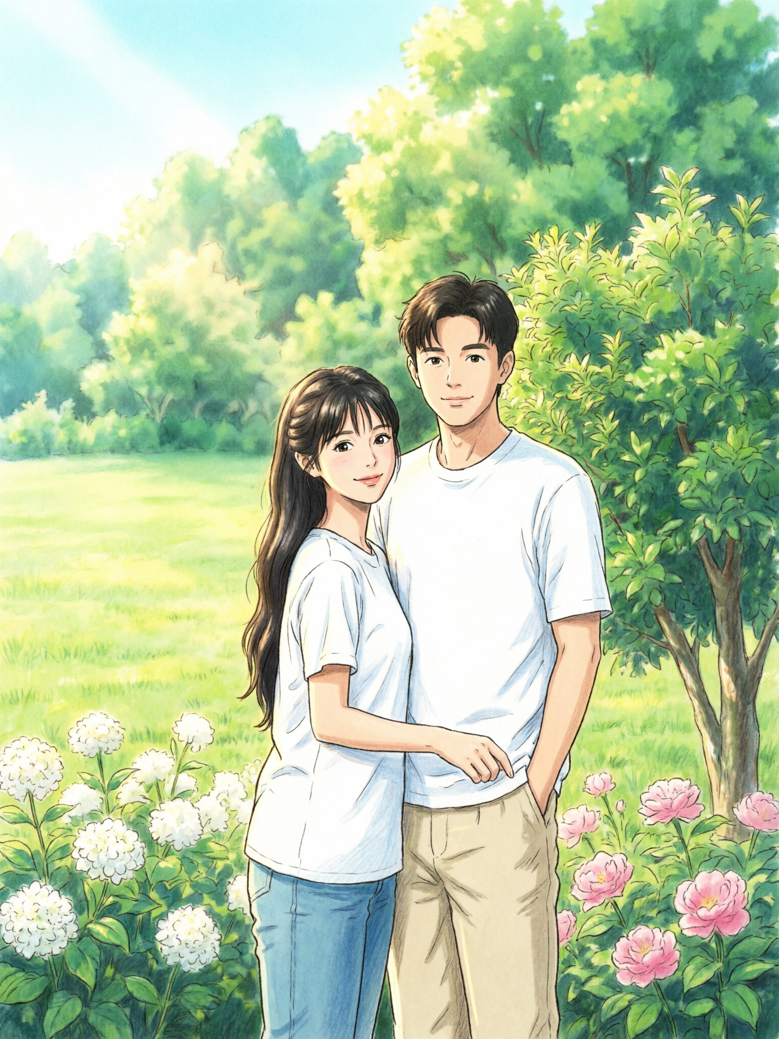 🔥快来get同款宫崎骏风格情侣 - 作品图2