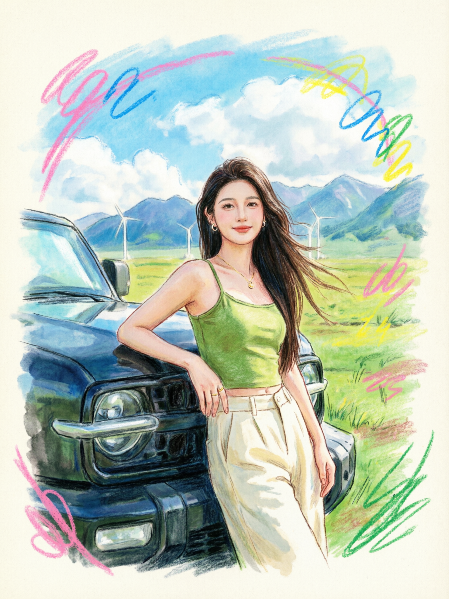 🔥万物皆可蜡笔画 - 作品图2