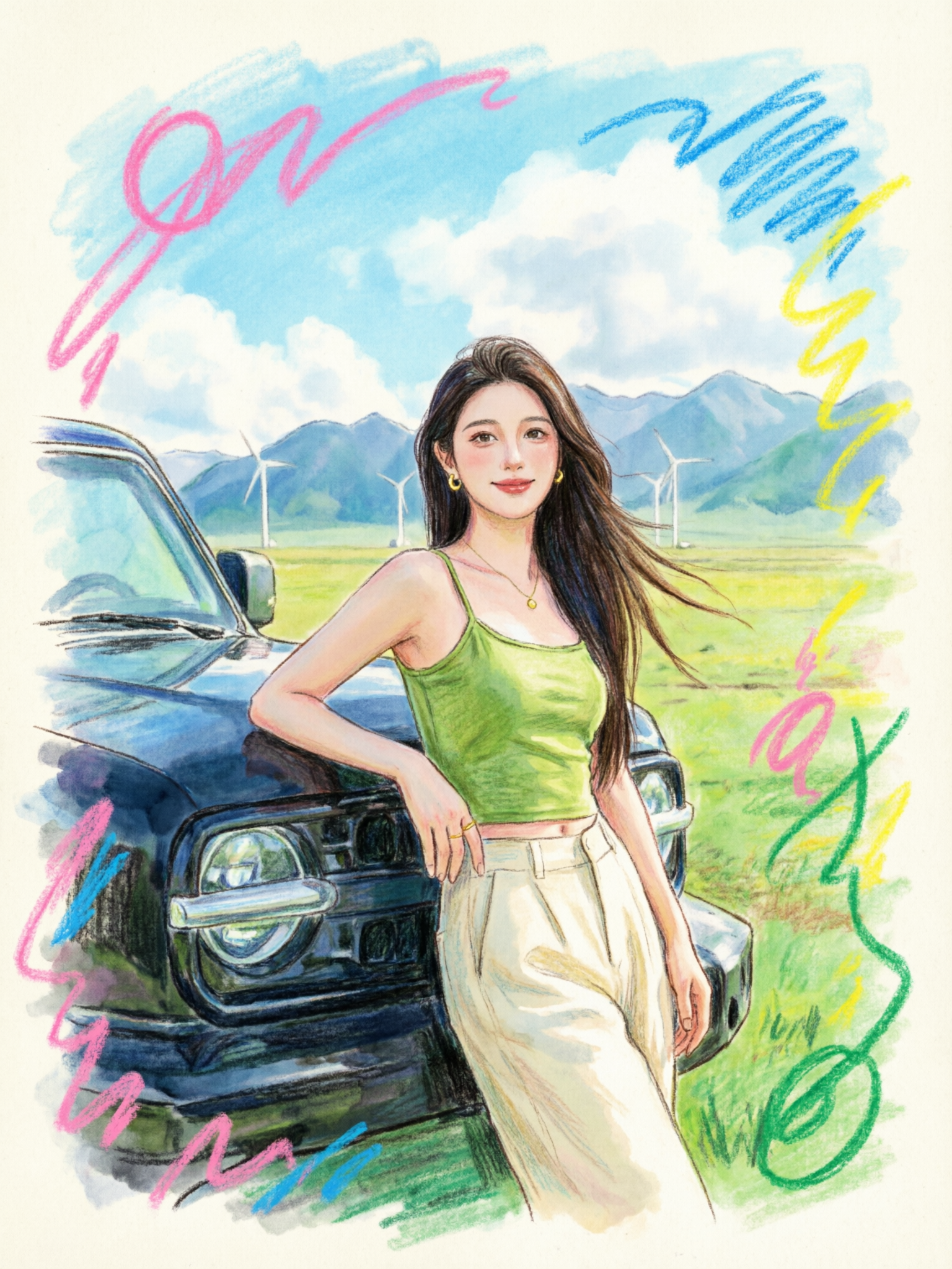 🔥万物皆可蜡笔画 - 作品图1