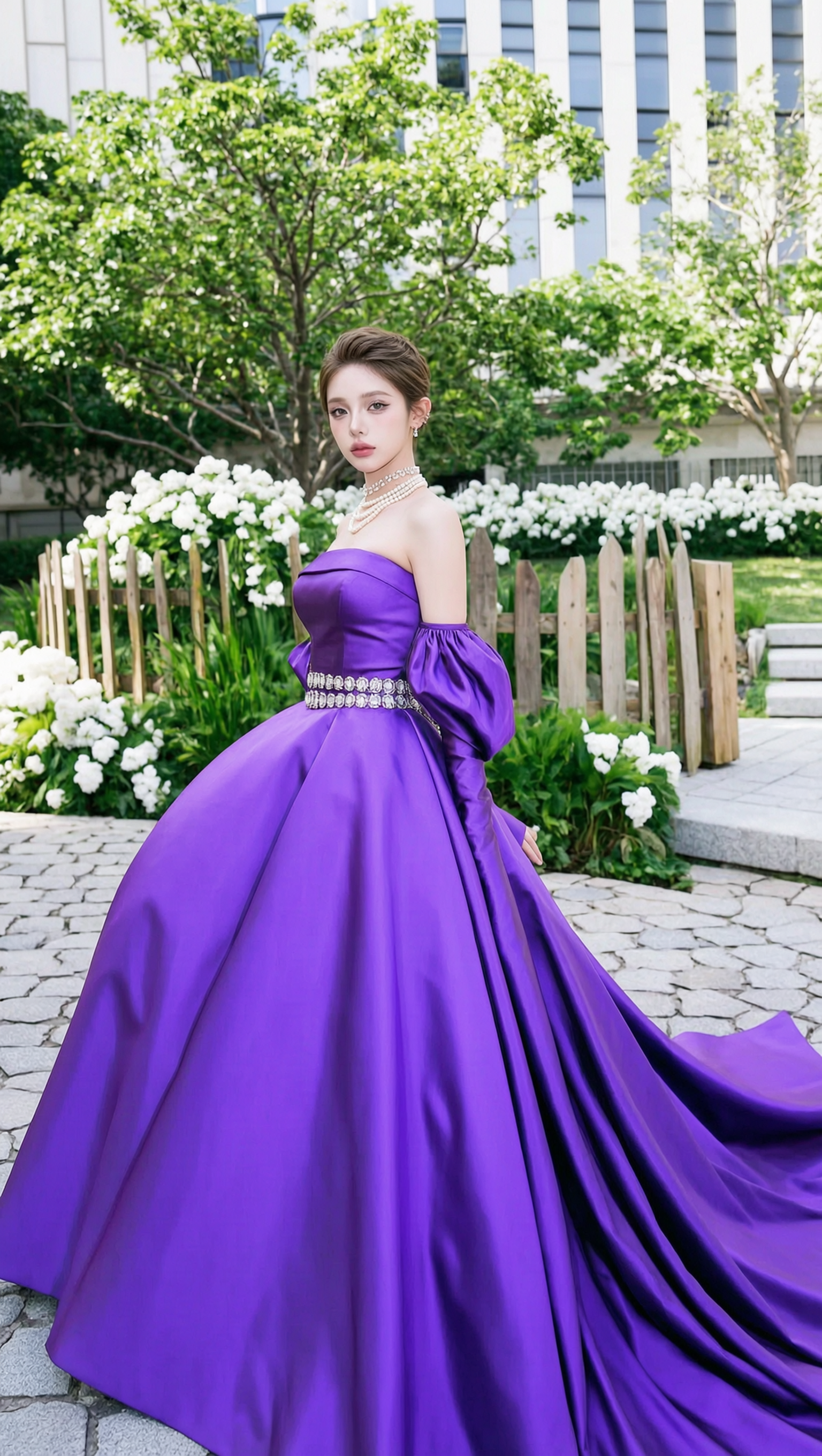 🔥紫调礼服写真 - 作品图1