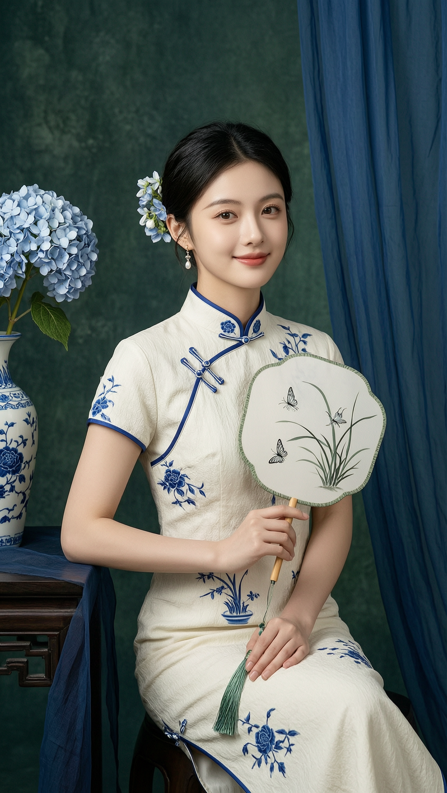 东方女子的素雅氛围感 | 上传照片一键获同款 - 作品图3