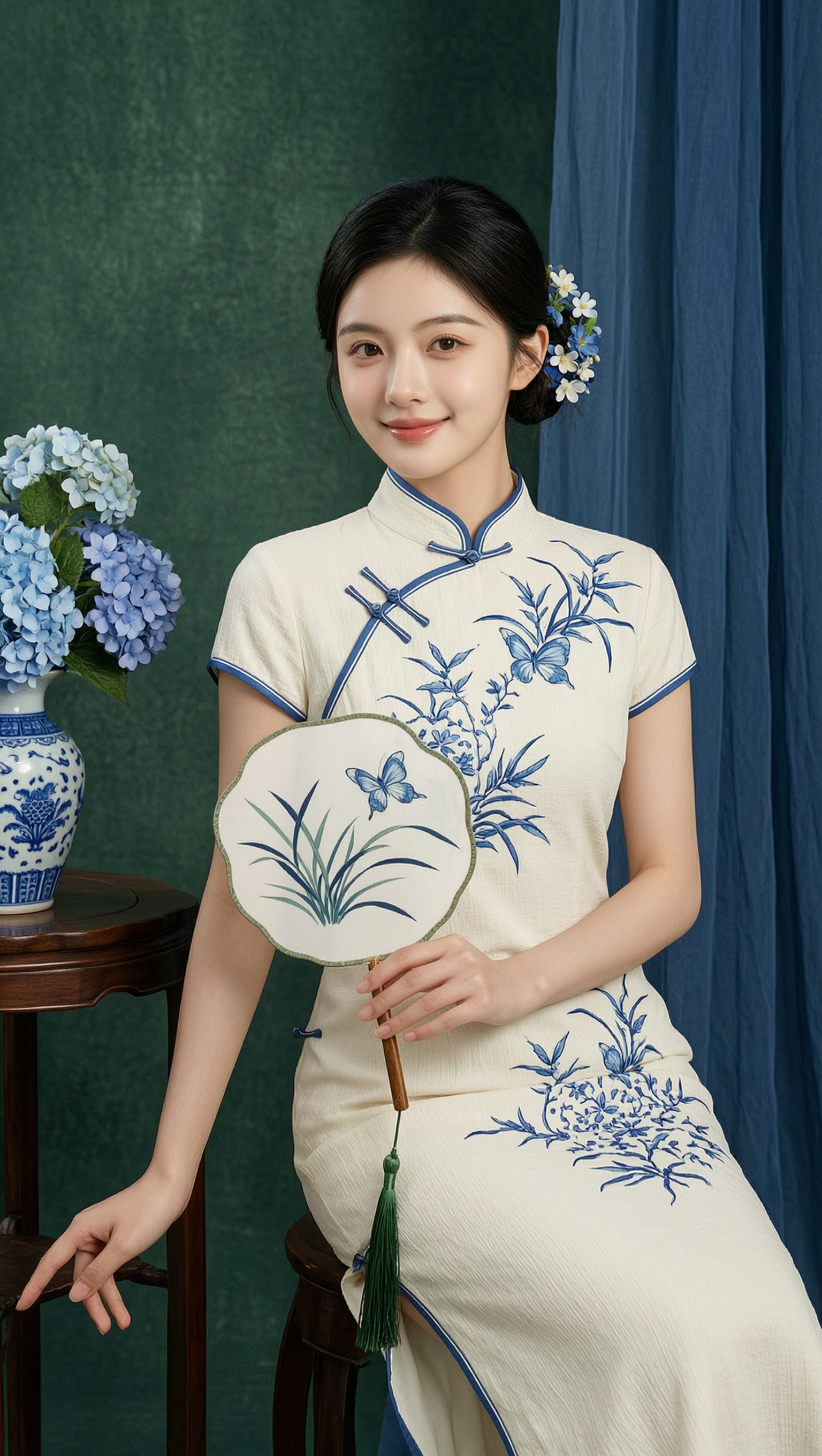东方女子的素雅氛围感 | 上传照片一键获同款 - 作品图2