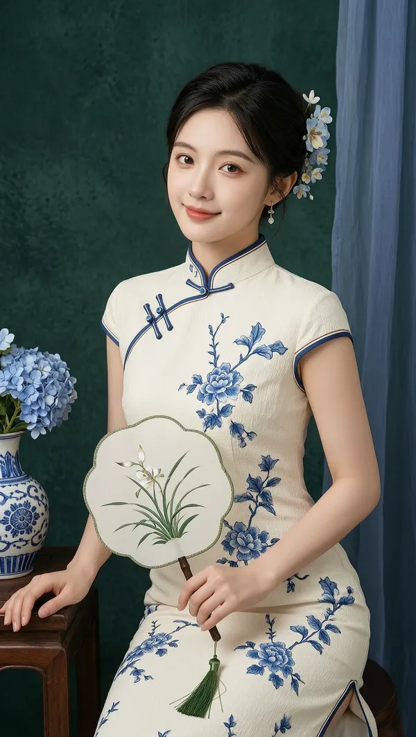 东方女子的素雅氛围感 | 上传照片一键获同款 - C作品