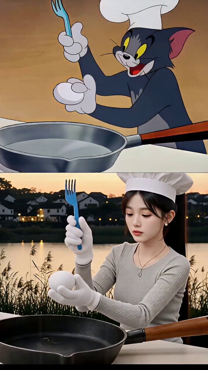 AI真人演绎猫和老鼠|替换照片即可 - 作品图1