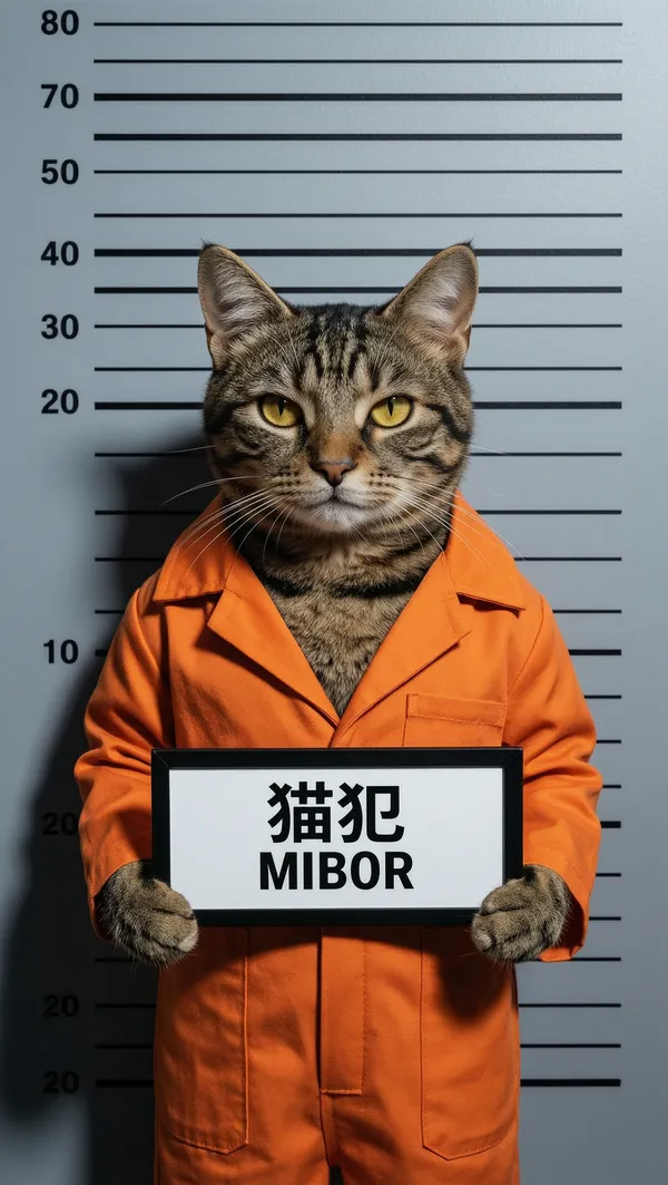“猫犯”造型写真 - 主图(AI艺术作品)