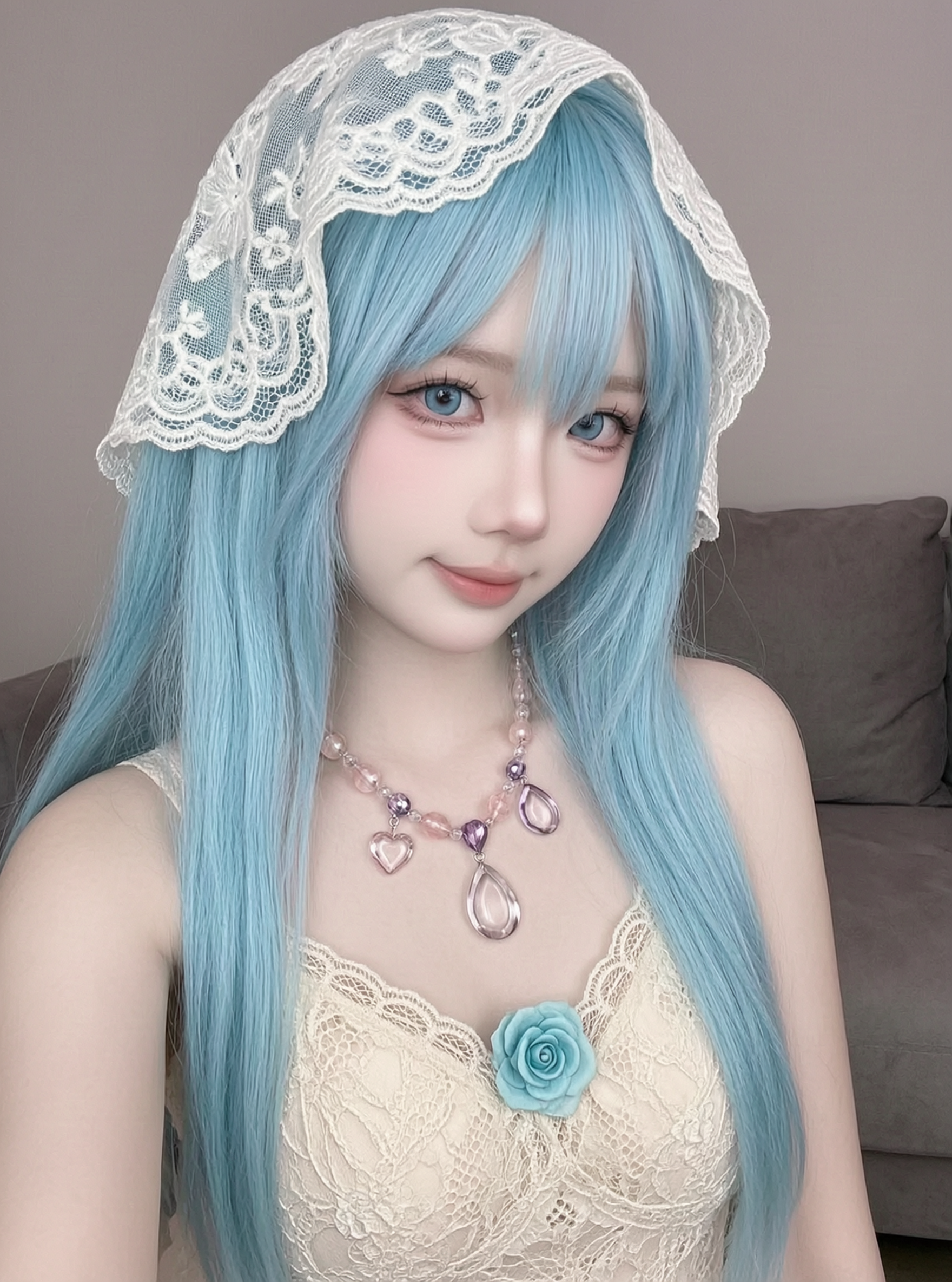 梦幻赛博公主/深海精灵/二次元COS|上传女生照片做同款 - 作品图1