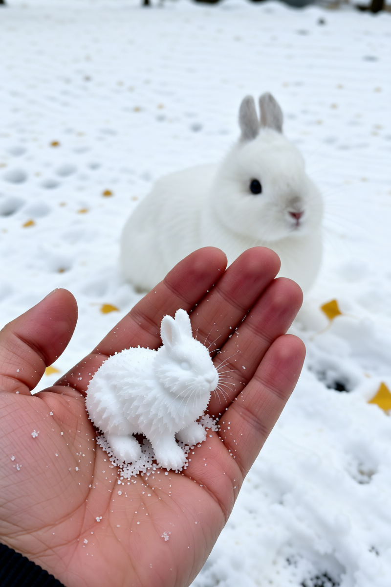 毛孩子小雪雕 - 作品图3