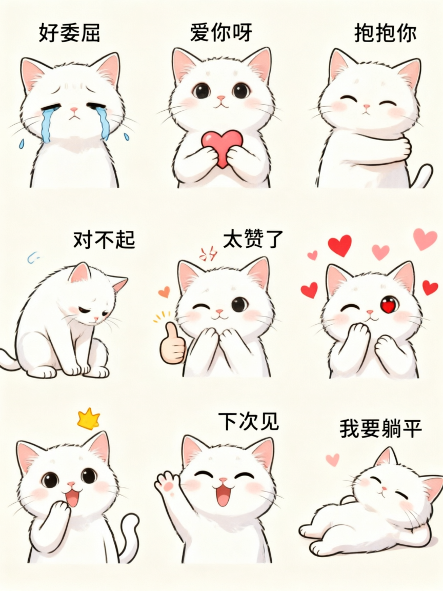 小猫表情包 - 作品图1