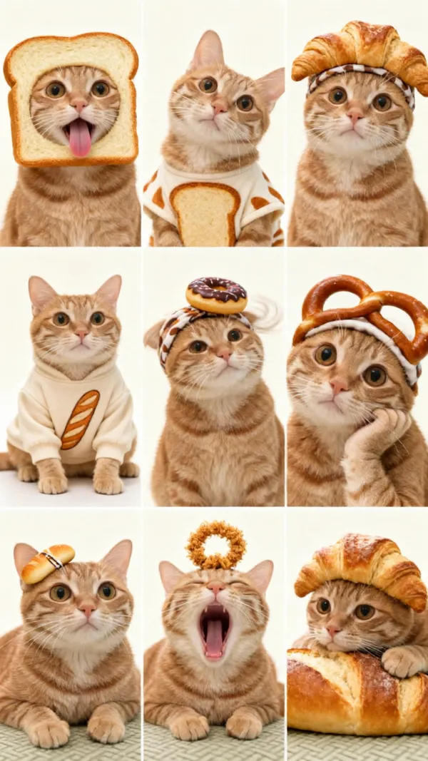 上传自家猫猫照片一键同款写真 - 主图（AI艺术作品）