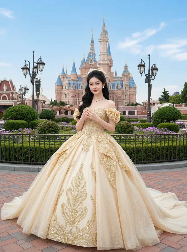 迪士尼在逃公主👸🏻替换照片即可 - 主图（AI艺术作品）