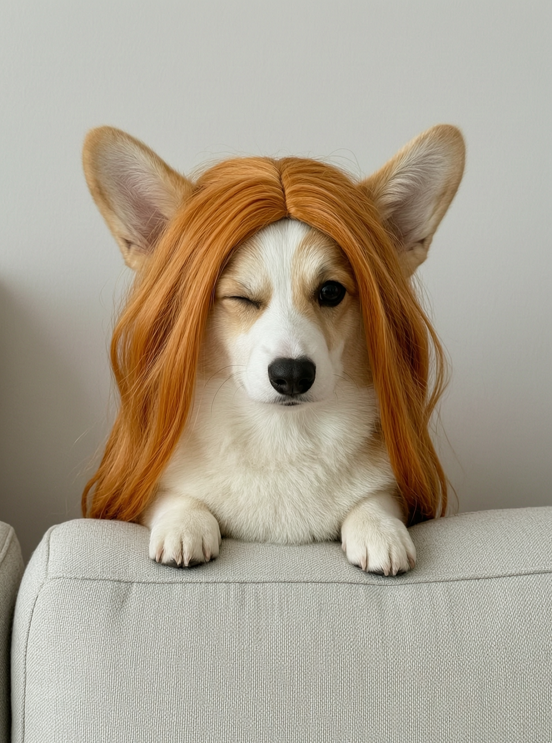 萌宠黄毛发型💇‍♀️搞怪风头像，上传宠物照即可 - 作品图3