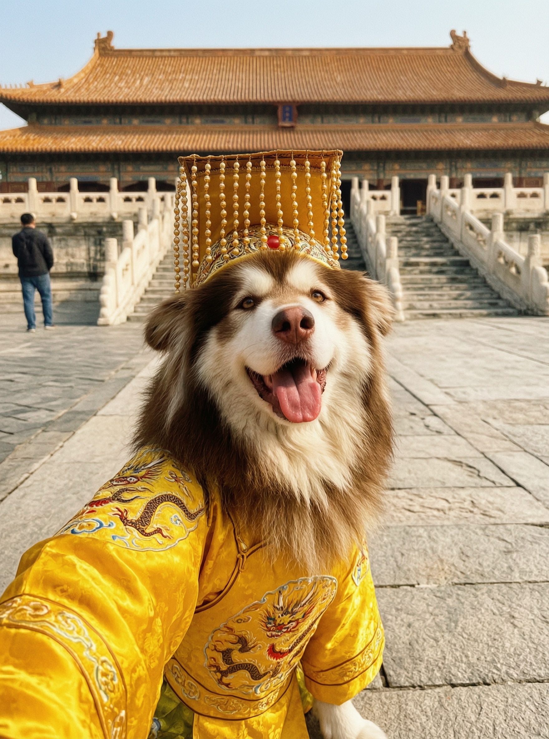 宠物故宫一日游的朋友圈自拍🤳上传你家宠物照片即可 - 作品图2