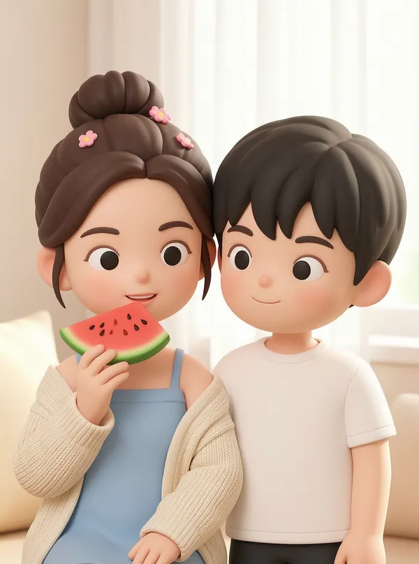 将照片变成Q版动漫小人～ - 主图（AI艺术作品）