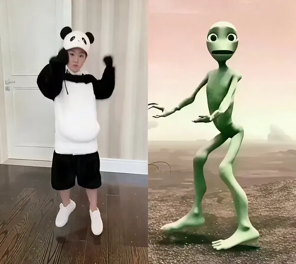 和🐸青蛙PK跳舞|一键生成同款特效 - 主图(AI艺术作品)