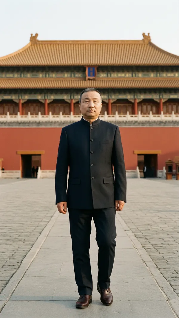 大叔写真丨故宫里的东方雅士 - 主图(AI艺术作品)