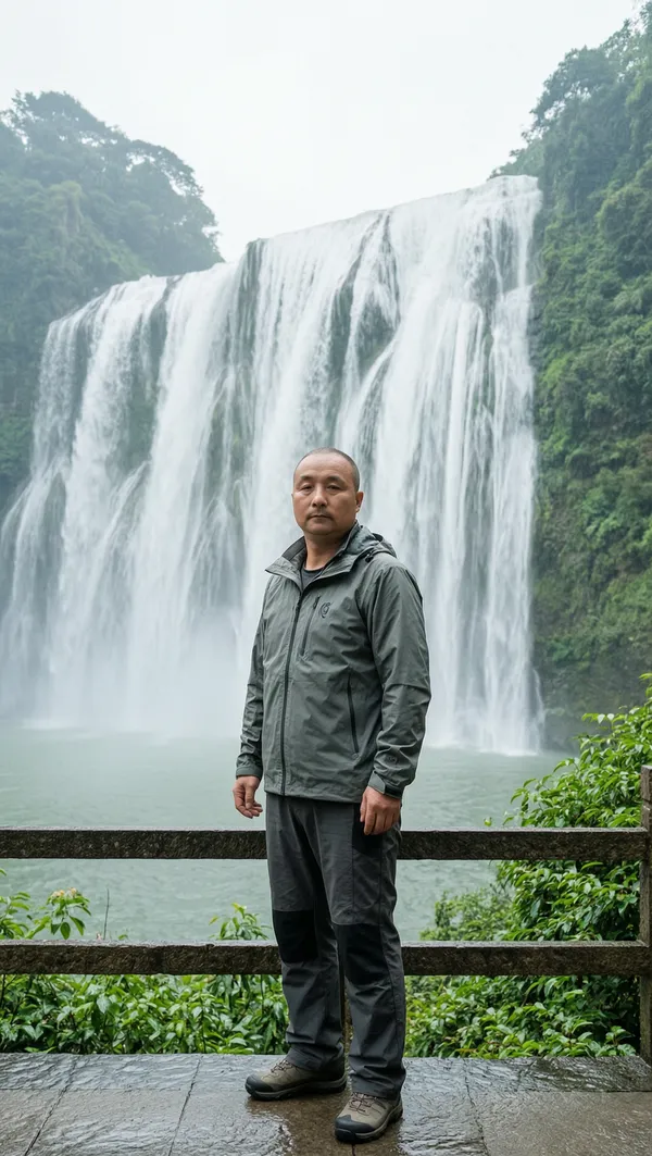 大叔写真丨黄果树瀑布的水雾之中 - C作品