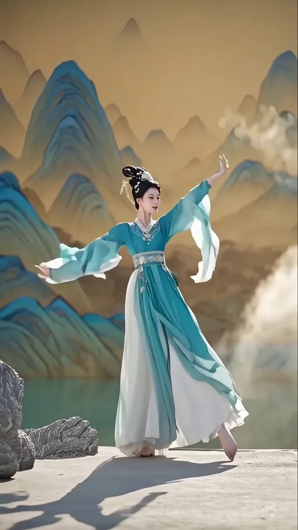 古典舞|轻舞🔥 - 主图(AI艺术作品)