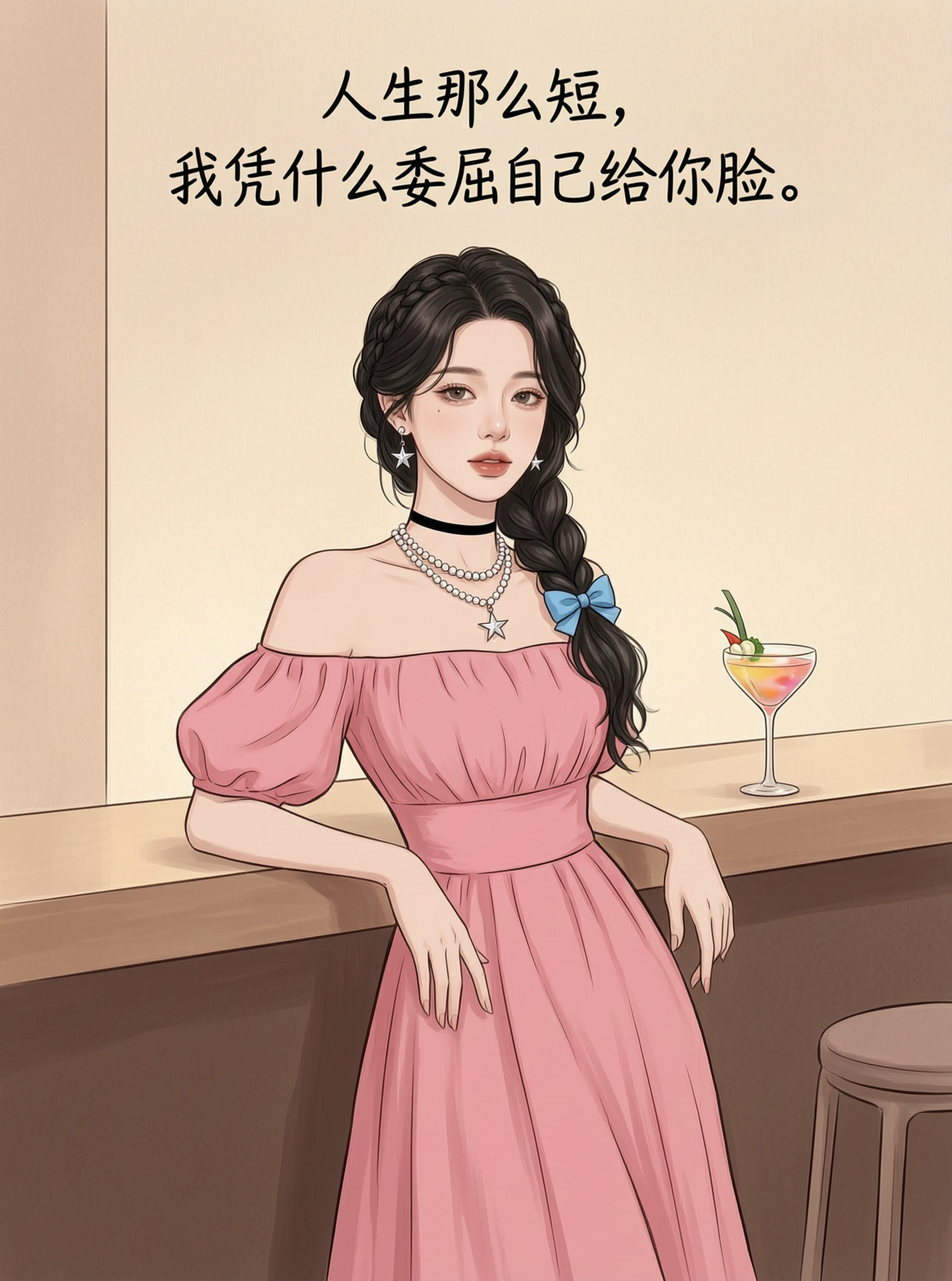 气质迷人都市女性插画 - 作品图1