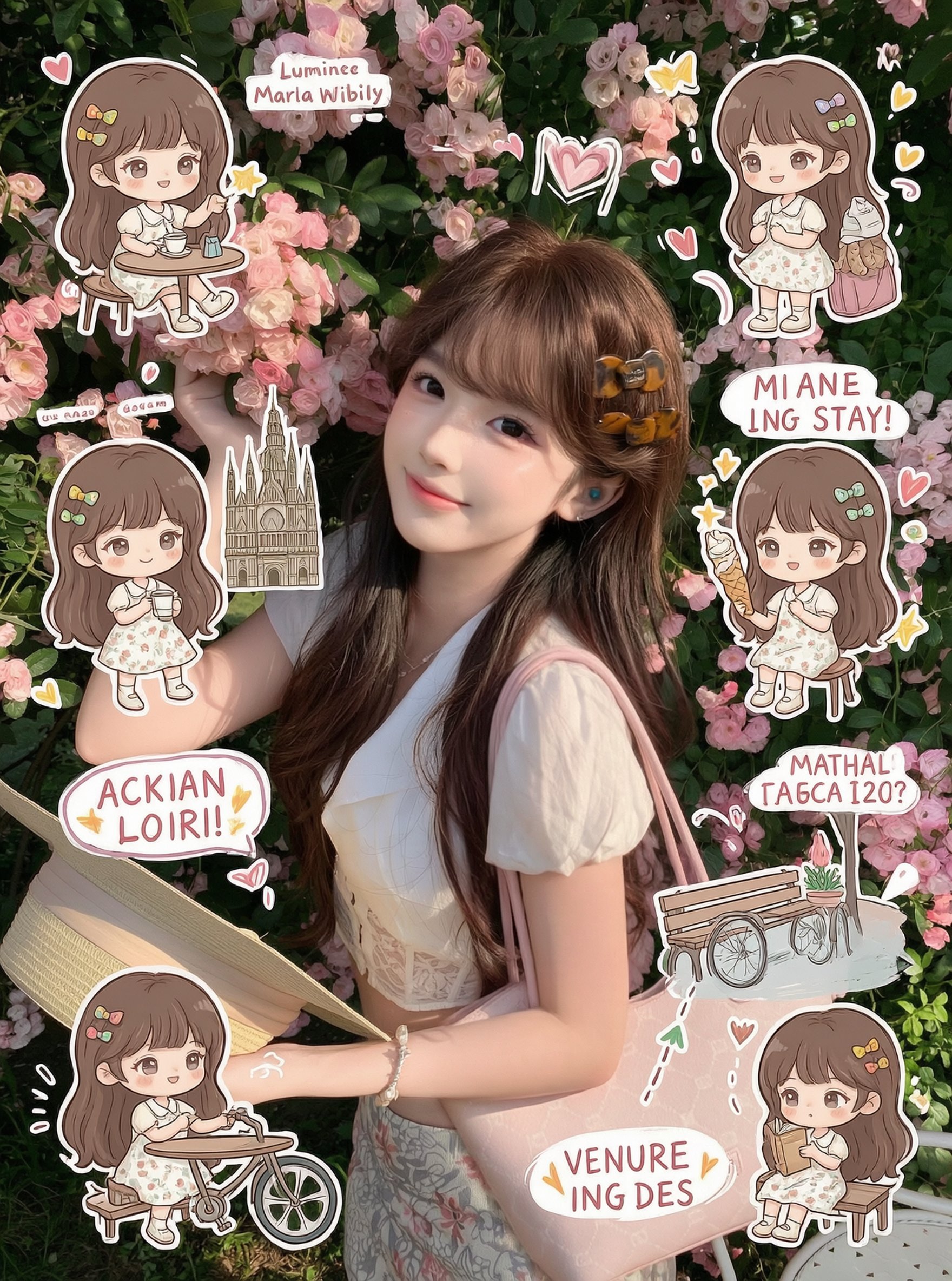 米兰漫游日记|迷你Q版少女度假手账 - 作品图1
