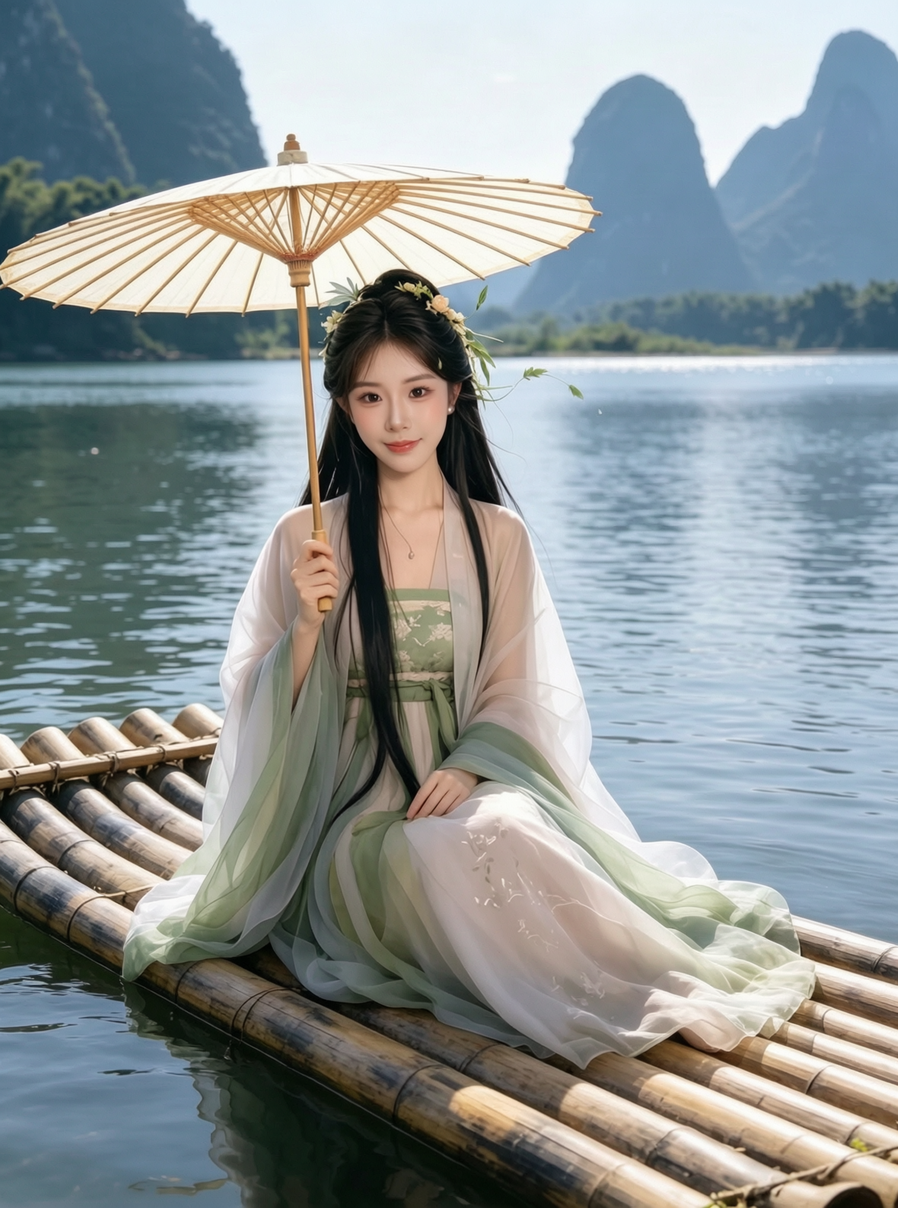 AI 江南烟雨古风写真 |上传照片得同款 - 作品图1