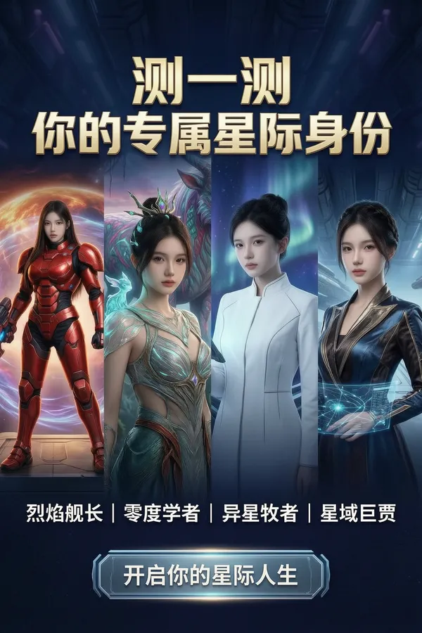 测一测你的专属星际身份2.7版 - 主图（AI艺术作品）
