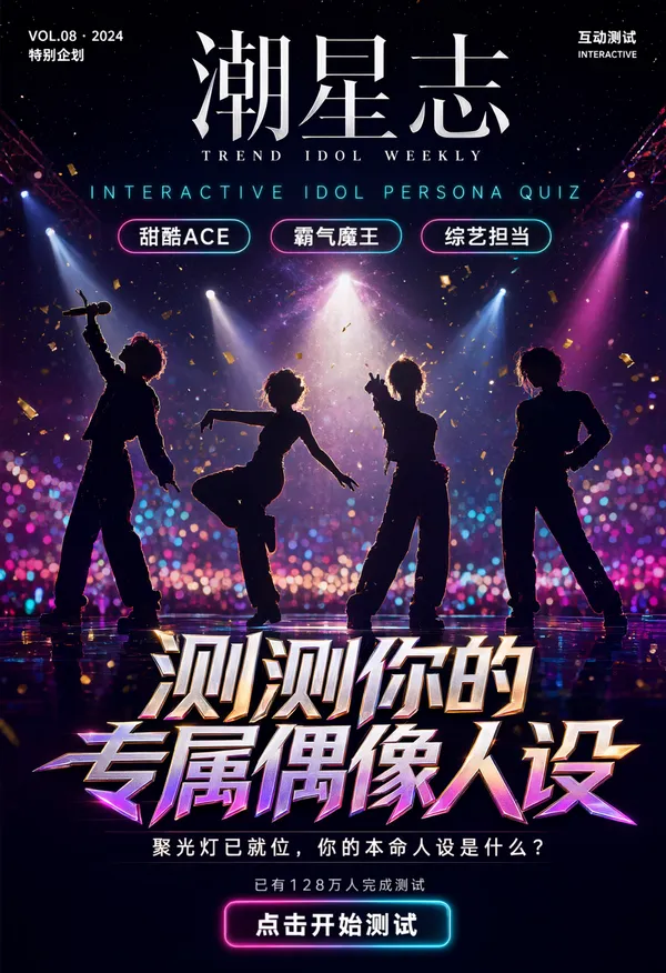 测测你的专属偶像人设！马上开测~ - 主图（AI艺术作品）