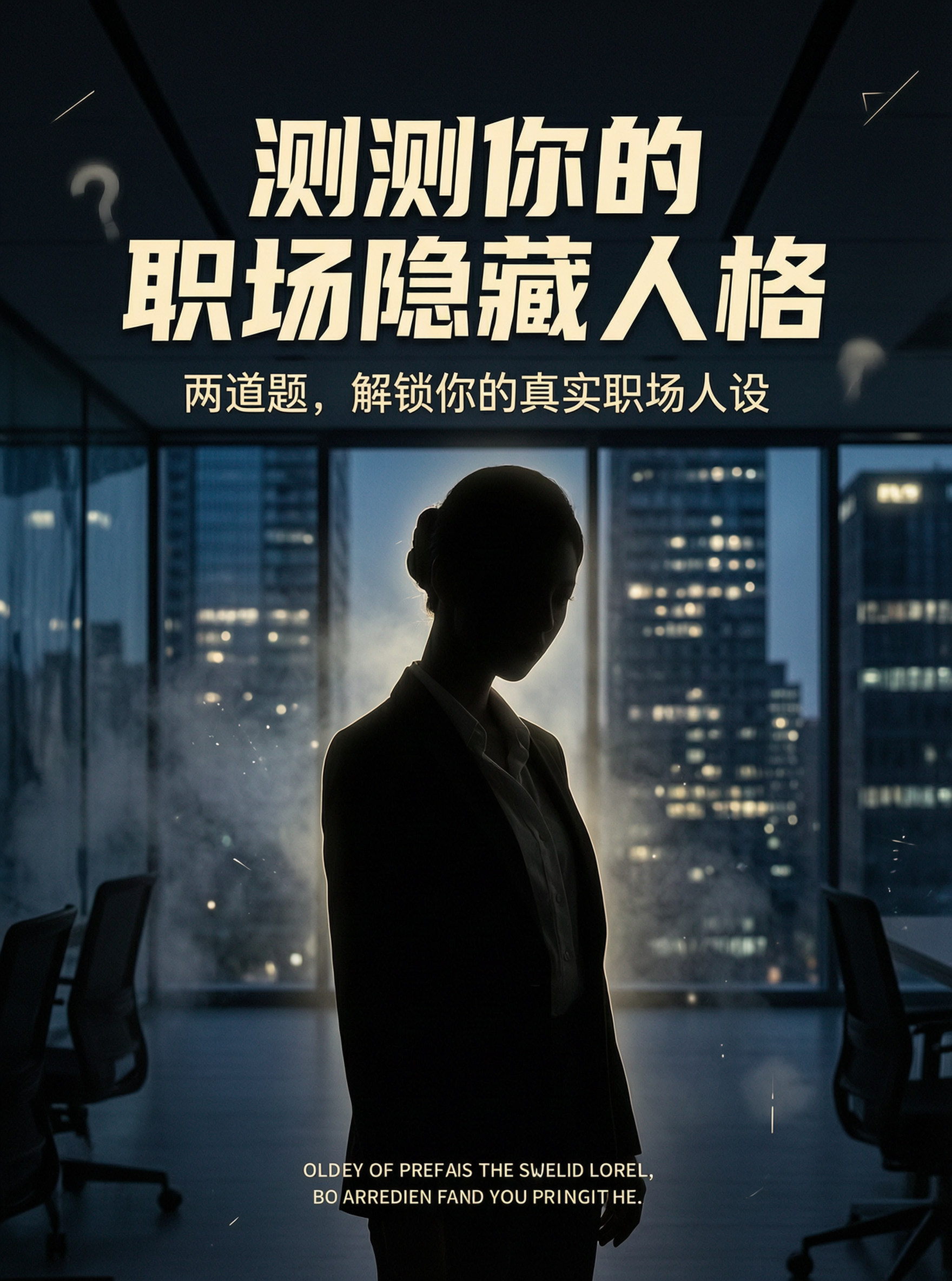 测测你的职场隐藏人格 - 作品图1