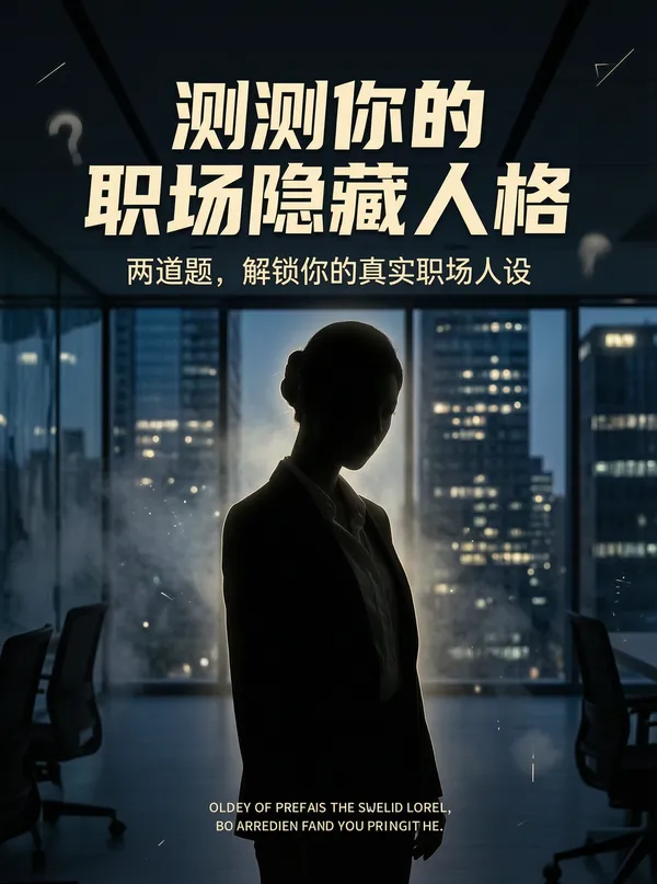 测测你的职场隐藏人格 - 主图（AI艺术作品）